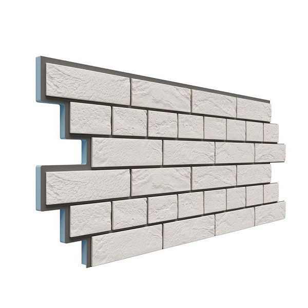 Фасадная термопанель Доломит Венецианский кирпич 20 мм Белый купить в Сергиевом Посаде
