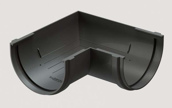 Угловой элемент 90˚ПВХ Docke STANDART серый купить в Сергиевом Посаде