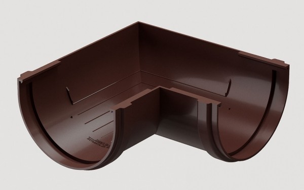 Угловой элемент 90˚ПВХ Docke STANDART Тёмно-коричневый купить в Сергиевом Посаде