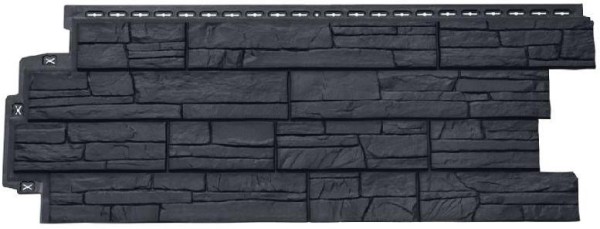 Фасадная панель Grand Line Сланец графит купить в Сергиевом Посаде