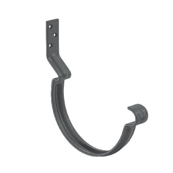 Водосток Aquasistem, Система 150/100 - Крюк крепления желоба короткий RR 23 Маренго matt купить в Сергиевом Посаде