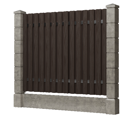 Заборная доска GRINDERDECO, ДПК, тиснение "дуб" Венге купить в Сергиевом Посаде