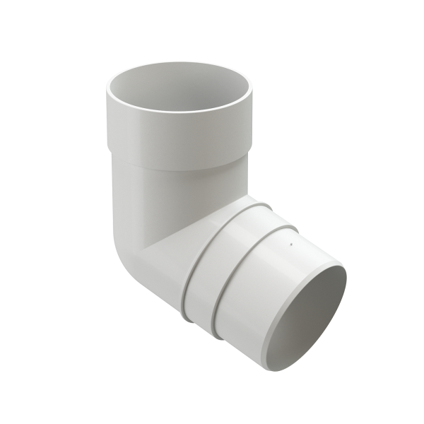 Колено 72˚ Docke Premium ПВХ - Пломбир купить в Сергиевом Посаде