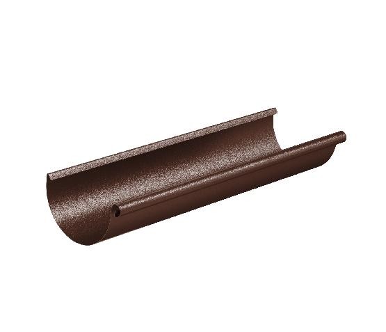 Водосток Aquasistem, Система 150/100 - Желоб водосточный 3 метра RAL 8017 Коричневый matt купить в Сергиевом Посаде