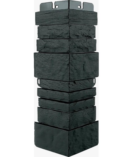 Угол наружный Альта-Профиль Скалистый камень ЭКО Графит купить в Сергиевом Посаде