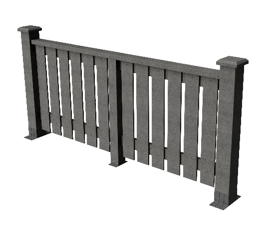 Ограждения декоративное ДПК GRINDERDECO  Вилидж серый базальт купить в Сергиевом Посаде