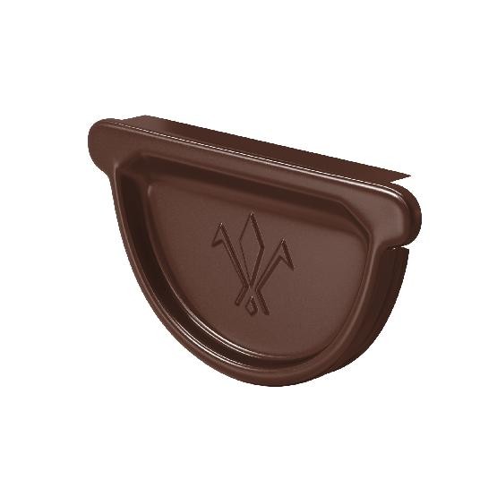 Водосток Aquasistem, система 150/100 - Заглушка универсальная с резиновым уплотнителем RAL 8017 Коричневый купить в Сергиевом Посаде