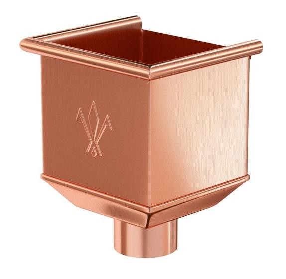 Водосток Aquasistem, система 125x90 - Водосборная воронка медная купить в Сергиевом Посаде