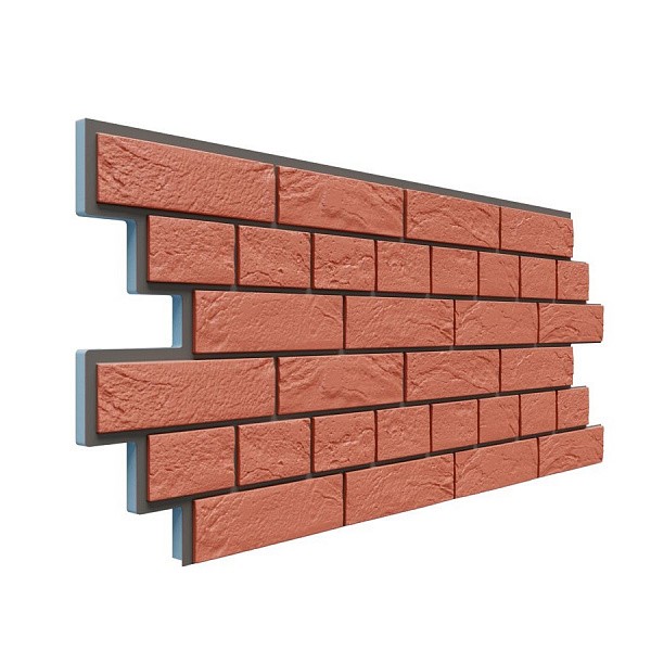 Фасадная термопанель Доломит Венецианский кирпич 20 мм Красный купить в Сергиевом Посаде