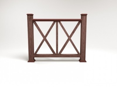 Ограждение из ДПК FG7 шоколад