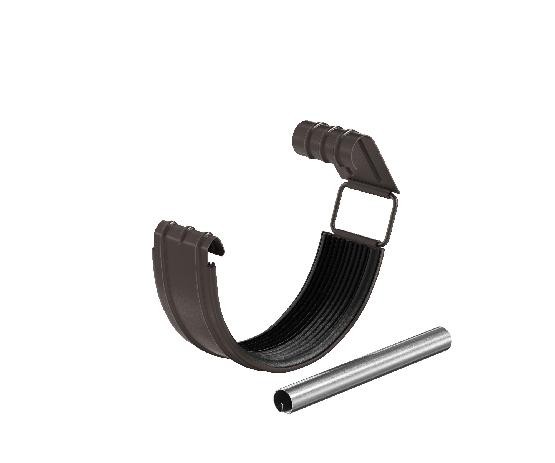 Водосток Aquasistem, система 125x90 - Соединитель желоба в комплекте RR 32 Тёмно-Коричневый купить в Сергиевом Посаде