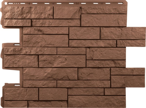 Фасадная панель Альта-Профиль Шотландия Терракотовый купить в Сергиевом Посаде