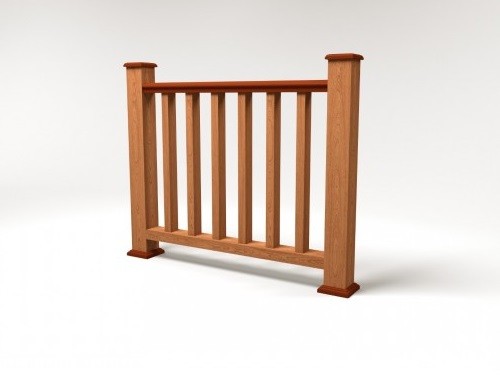 Ограждение из ДПК FG5 терракот купить в Сергиевом Посаде