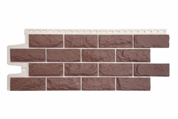 Фасадные панели Grand Line Колотый Камень Корица, Шов белый купить в Сергиевом Посаде