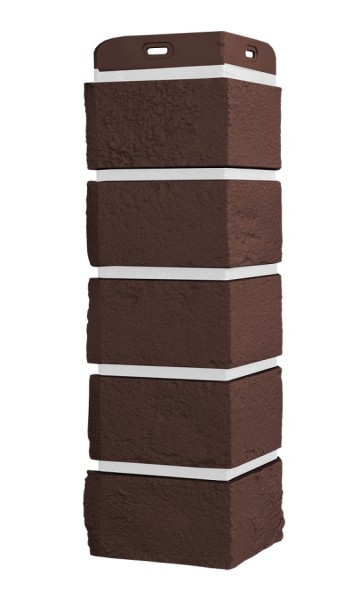 Угол Grand Line состаренный кирпич Элит каштан, ШОВ белай купить в Сергиевом Посаде