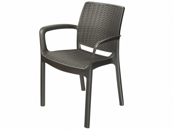 Стул с подлокотниками JERSEY Коричневый купить в Сергиевом Посаде