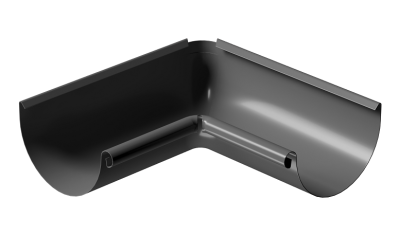 Угол внутренний 90° D125 Döcke STAL PREMIUM Графит, (RAL 7024)