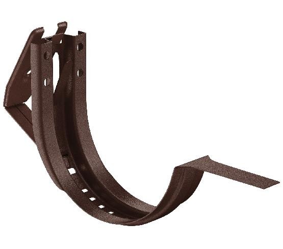 Водосток Aquasistem, Система 150/100 - Крюк крепления желоба короткий регулируемый RAL 8017 Коричневый matt купить в Сергиевом Посаде