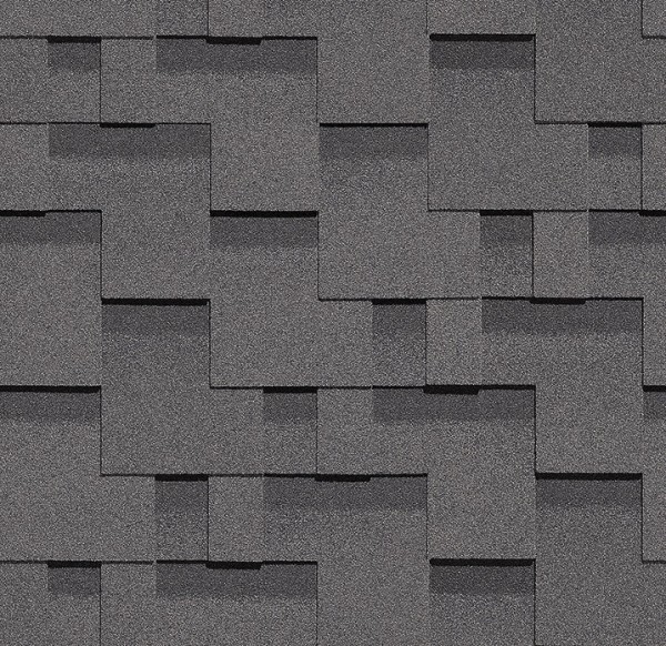 Гибкая черепица Docke, коллекция Тетрис – Серый купить в Сергиевом Посаде