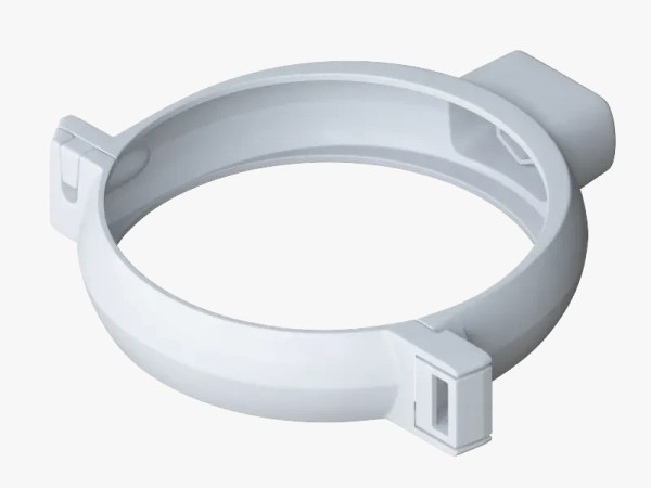 Водосток Альта-Профиль ПВХ – Хомут трубы (белый) купить в Сергиевом Посаде