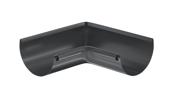 Водосток Aquasistem, система 125x90 - Угол желоба, внутренний 90° RR 23 Маренго купить в Сергиевом Посаде