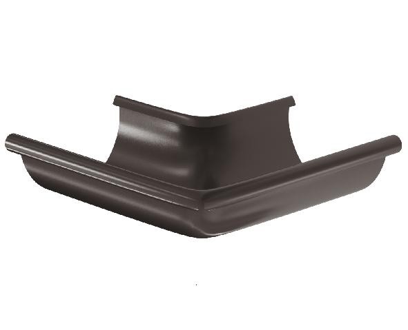 Водосток Aquasistem, система 125x90 - Угол желоба, наружный 90° RR 32 Тёмно-Коричневый купить в Сергиевом Посаде