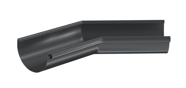 Водосток Aquasistem, система 125x90 - Угол желоба,внутренний 135° RR 23 Маренго купить в Сергиевом Посаде