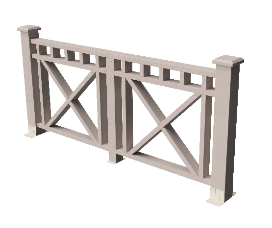 Ограждения декоративное ДПК GRINDERDECO Виктория выбеленный дуб купить в Сергиевом Посаде