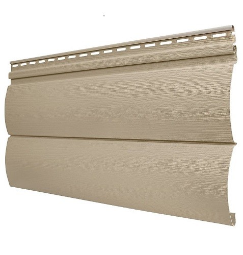 Виниловый сайдинг Tecos - Оцилиндрованный брус двойной (под бревно), Кофе с молоком купить в Сергиевом Посаде