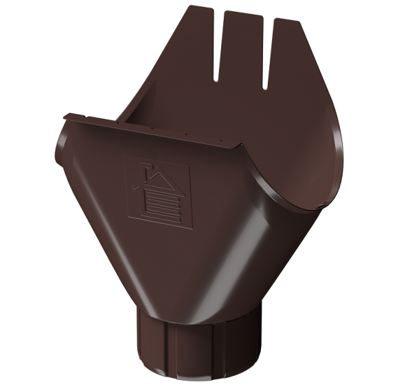 Воронка желоба D125 Döcke STAL PREMIUM Шоколад, (RAL 8019) купить в Сергиевом Посаде