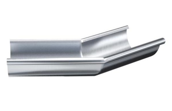 Водосток Aquasistem, Система 125x90 - Угол желоба наружный оцинковка 135° купить в Сергиевом Посаде