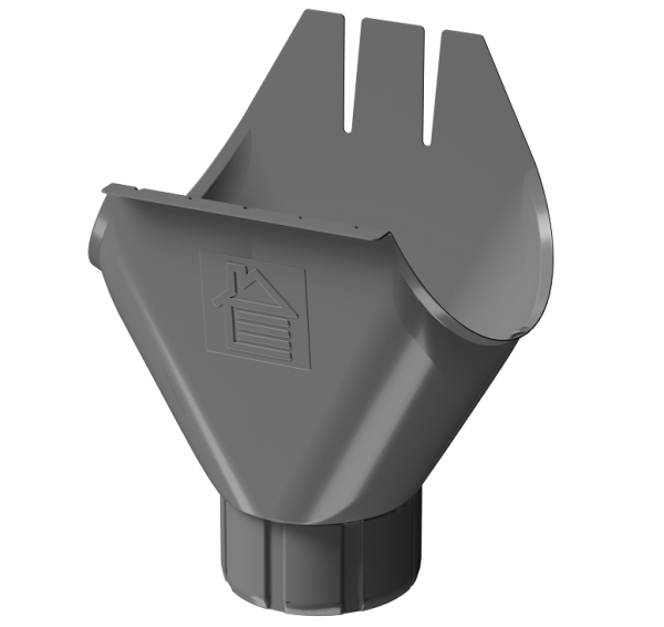 Воронка желоба D125 Döcke STAL PREMIUM Графит, (RAL 7024) купить в Сергиевом Посаде