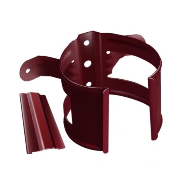 Водосток Grand Line 125x90 – Кронштейн трубы на дерево RAL 3005 купить в Сергиевом Посаде