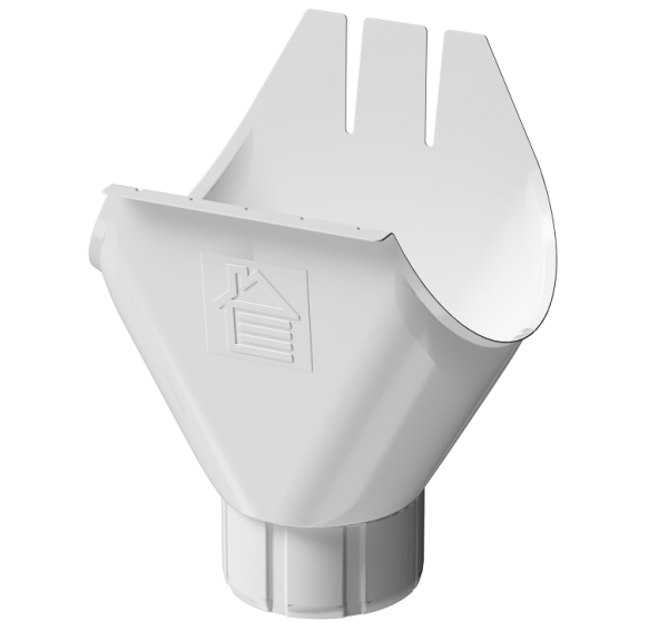 Воронка желоба D125 Döcke STAL PREMIUM Пломбир, (RAL 9010) купить в Сергиевом Посаде