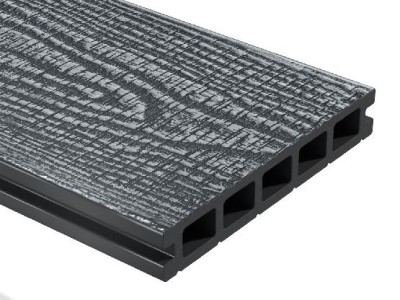 Террасная доска из ДПК WOODVEX Expert Antique Stone Gray