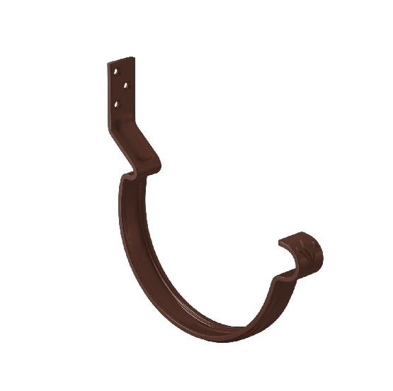 Водосток Aquasistem, система 150/100 - Крюк крепления желоба короткий RAL 8017 Коричневый купить в Сергиевом Посаде