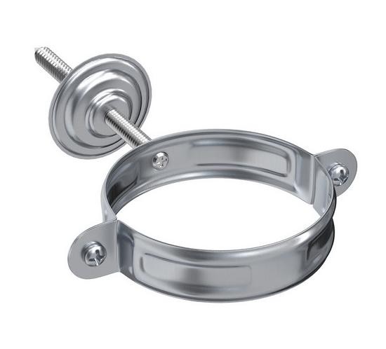 Водосток Aquasistem, Система 125x90 - Хомут для крепления трубы оцинковка купить в Сергиевом Посаде