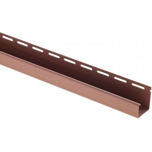 J-профиль Люкс Крашенный, T-15, ВН, Красно-коричневый купить в Сергиевом Посаде