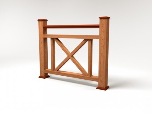 Ограждение из ДПК FG2 терракот купить в Сергиевом Посаде