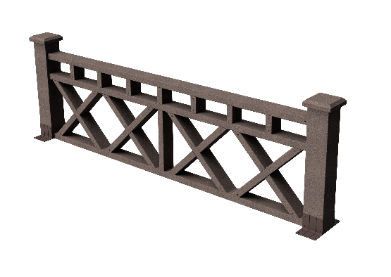 Ограждения декоративное ДПК GRINDERDECO Бэйли венге купить в Сергиевом Посаде