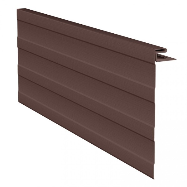 J-фаска ( ветровая, карнизная планка ) для сайдинга, коричневая купить в Сергиевом Посаде