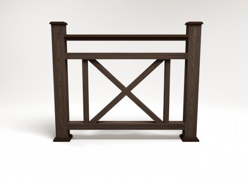 Ограждение из ДПК FG2 венге купить в Сергиевом Посаде