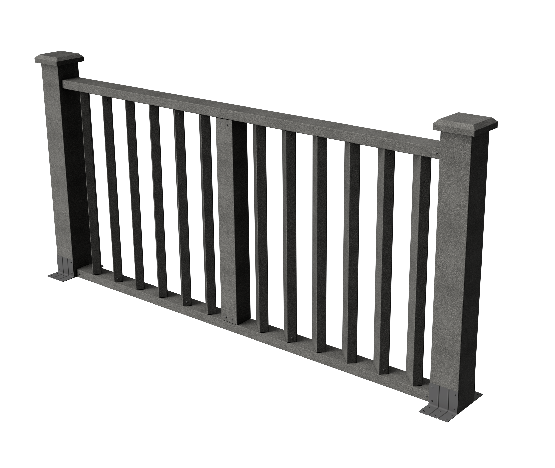 Ограждения декоративное ДПК GRINDERDECO Бруклин серый базаль купить в Сергиевом Посаде