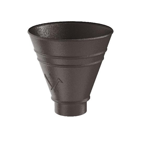 Водосток Aquasistem, Система 150/100 - Воронка водосборная круглая RR 32 Тёмно-коричневый matt купить в Сергиевом Посаде