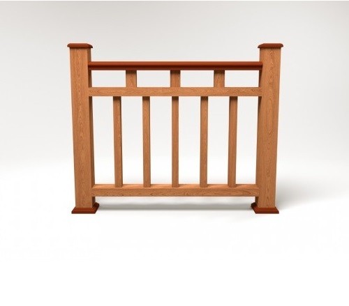 Ограждение из ДПК FG1 терракот купить в Сергиевом Посаде