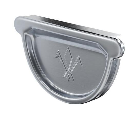 Водосток Aquasistem, Система 150/100 - Заглушка желоба универсальная оцинкованая купить в Сергиевом Посаде