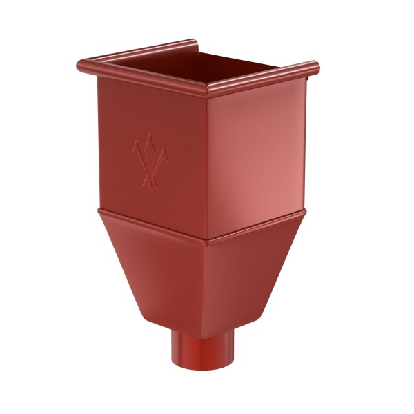 Водосток Aquasistem, система 125x90 - Воронка_водосборная удлиненая RR 29 Бургундский купить в Сергиевом Посаде