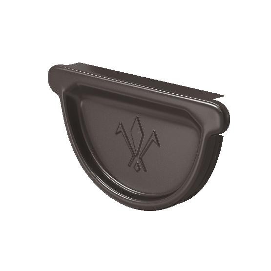 Водосток Aquasistem, система 150/100 - Заглушка универсальная с резиновым уплотнителем RR 32 Тёмно-Коричневый купить в Сергиевом Посаде