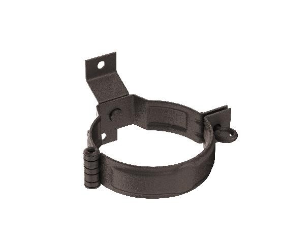 Водосток Aquasistem, Система 150/100 - Декоративный хомут трубы под дерево с комплектом крепления RR 32 Тёмно-коричневый matt купить в Сергиевом Посаде