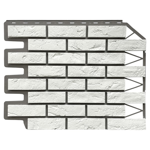 Фасадная панель FineBer, Кирпич Баварский, Белый купить в Сергиевом Посаде